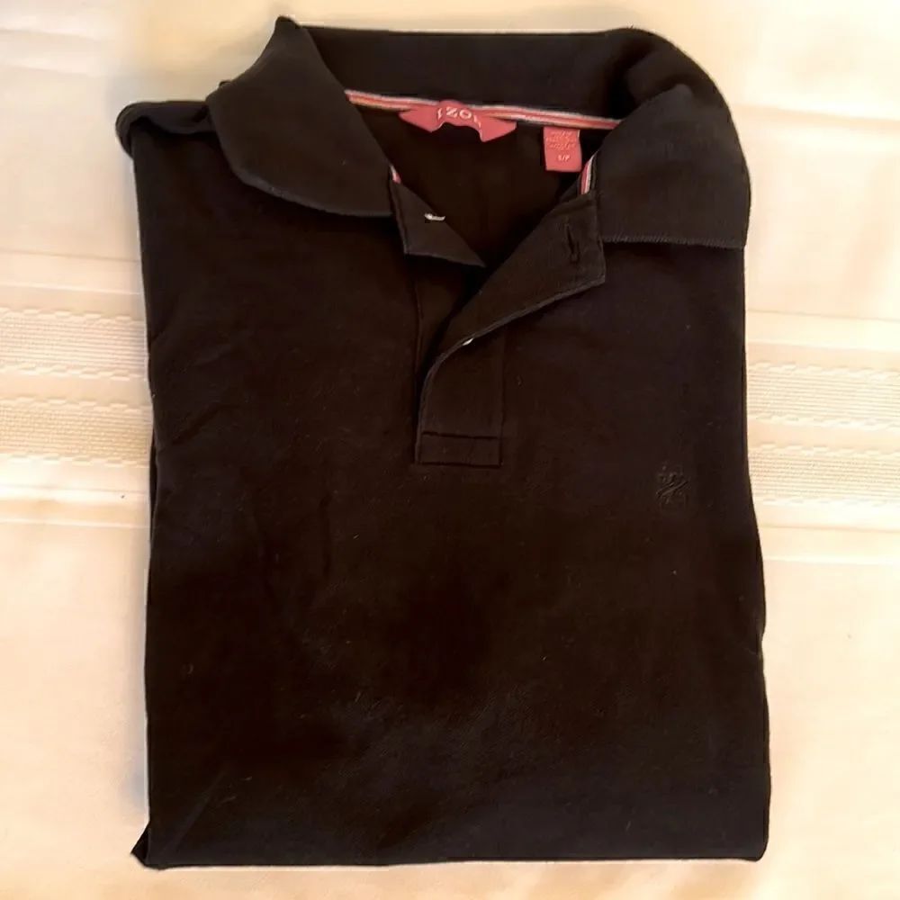Men's Izod Short Sleeve Black Shirt - Size Small